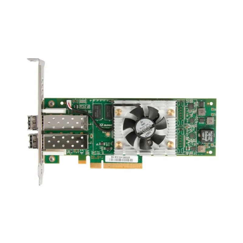 Сетевой адаптер Qlogic QLE2672 OEM 16Gb/s FC HBA, 2-port, PCIe v2.0 x8 (или v3.0 x4), LC MMF (упаковка: блистер, в комплекте планки FH и LP) (002720)