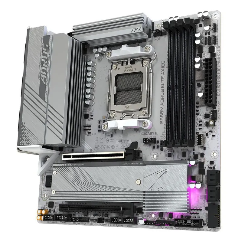 Материнская плата Gigabyte B650M AORUS ELITE AX ICE, RTL