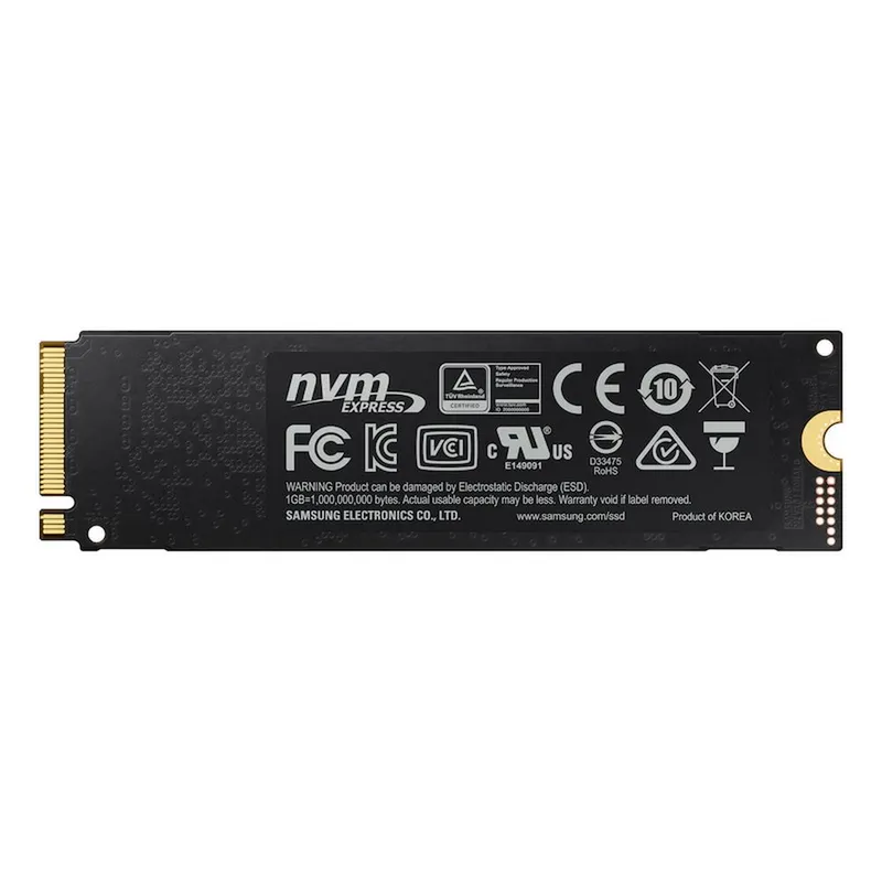 Твердотельный накопитель SSD Samsung M.2 2280 250GB 970 EVO Plus Client SSD PCIe Gen3x4 with NVMe, 3500/2300, IOPS 250/550K, MTBF 1.5M, 3D NAND TLC, 512MB, 150TBW, NVMe 1.3, 