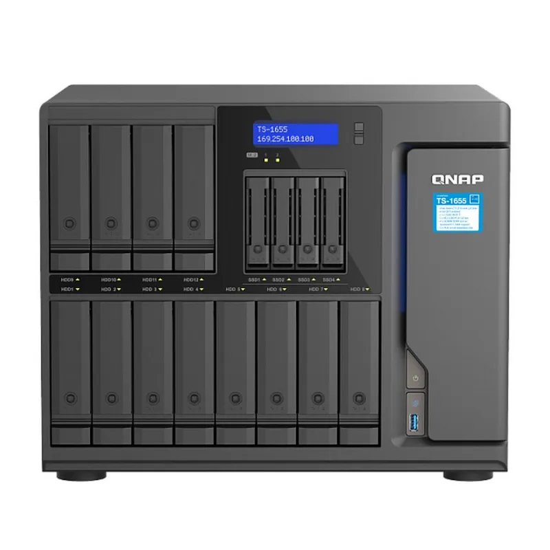 QNAP SMB 8C 2,8GHz CPU/8Gb(up to 128)/upto 12HDDs (TS-1655-8G)