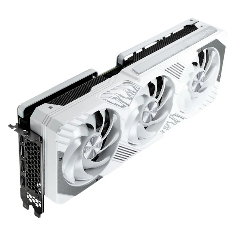 Видеокарта Palit RTX4070Ti SUPER GAMINGPRO WHITE OC 16GB GDDR6X 256bit 3xDP HDMI 3FAN RTL