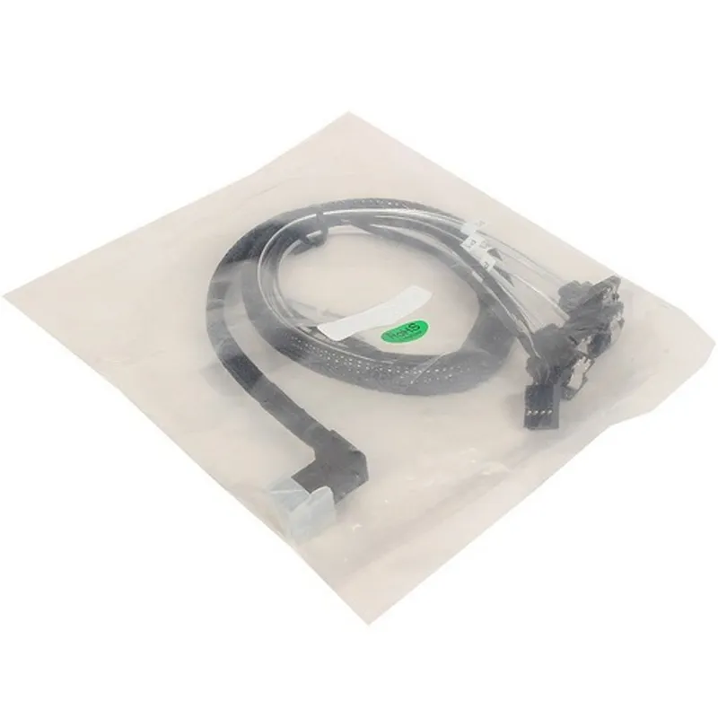 Кабель ACD-RA8643-RASATASB-08M (6705171), Internal SFF8643(угловой) -to- 4*SATA(угловой)+SB ( HDmSAS RightAngle -to- 4*SATA RightAngle +SideBand ) 75cm (аналог 2279900-R)