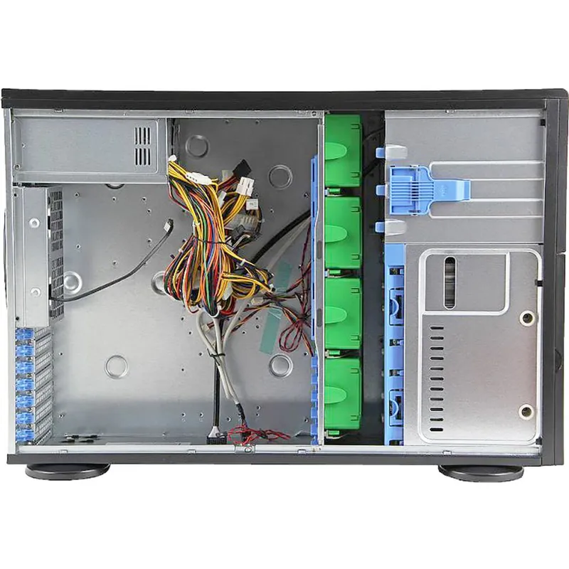 Корпус SuperMicro CSE-743T-665B 4U/Tower, 665 W, 2x 5.25" Peripheral Drive Bay, 8x 3.5" Hot-swap HDD bays, black