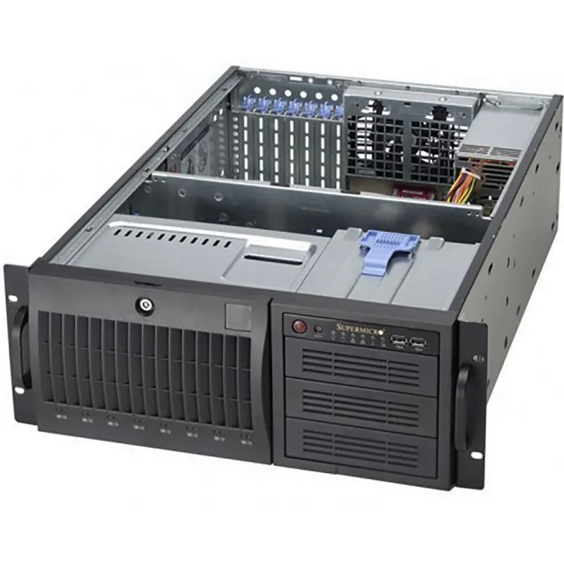 Корпус SuperMicro CSE-743T-665B 4U/Tower, 665 W, 2x 5.25" Peripheral Drive Bay, 8x 3.5" Hot-swap HDD bays, black