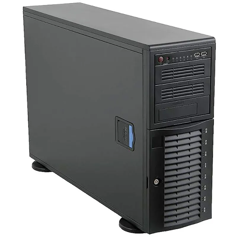 Корпус SuperMicro CSE-743T-665B 4U/Tower, 665 W, 2x 5.25" Peripheral Drive Bay, 8x 3.5" Hot-swap HDD bays, black