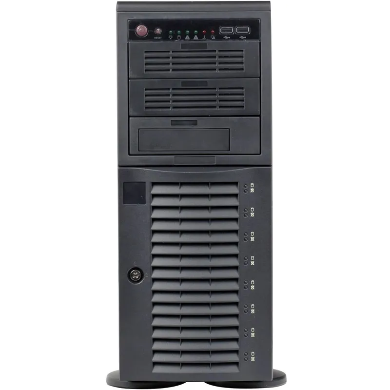 Корпус SuperMicro CSE-743T-665B 4U/Tower, 665 W, 2x 5.25" Peripheral Drive Bay, 8x 3.5" Hot-swap HDD bays, black