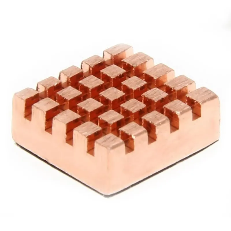 Радиатор медный ACD RA026  Fine Copper Heat Sink (14*12*5.5mm)  for Raspberry Pi3 B, Pi3 B+, Pi4