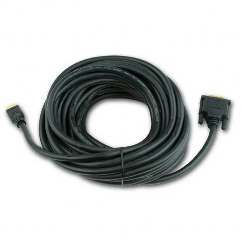 Кабель HDMI-DVI Cablexpert CC-HDMI-DVI-10MC, 19M/19M, 10м, single link, черный, позол.разъемы, экран, пакет (063999) {20}