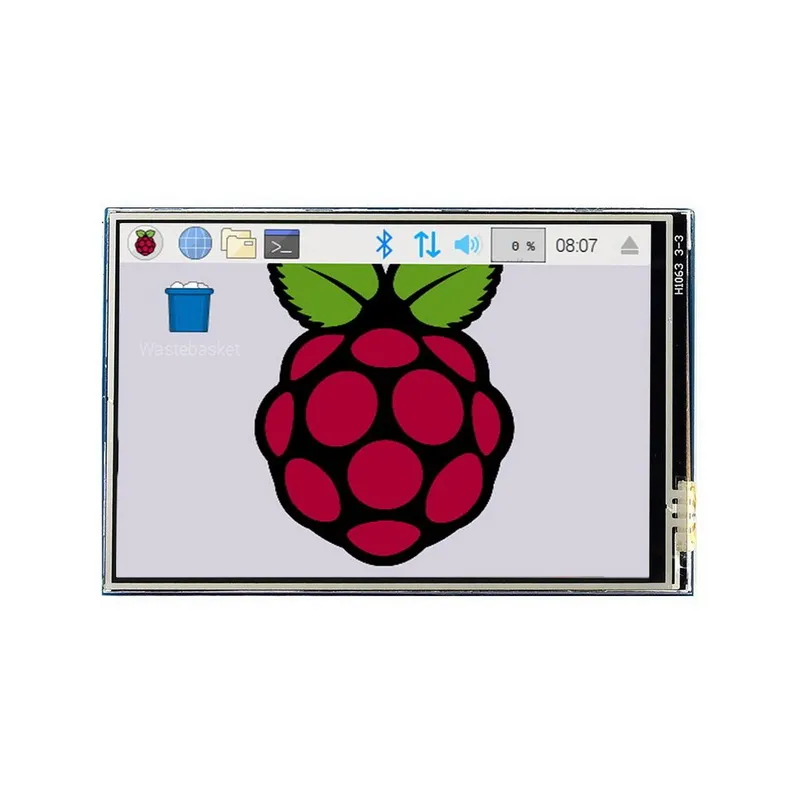 Модуль дисплея ACD 17-RA332 Waveshare 3.5" резистивный сенсорный дисплей без корпуса, 480*320 IPS матрица, вход SPI, питание по USB, для Raspberry Pi 3