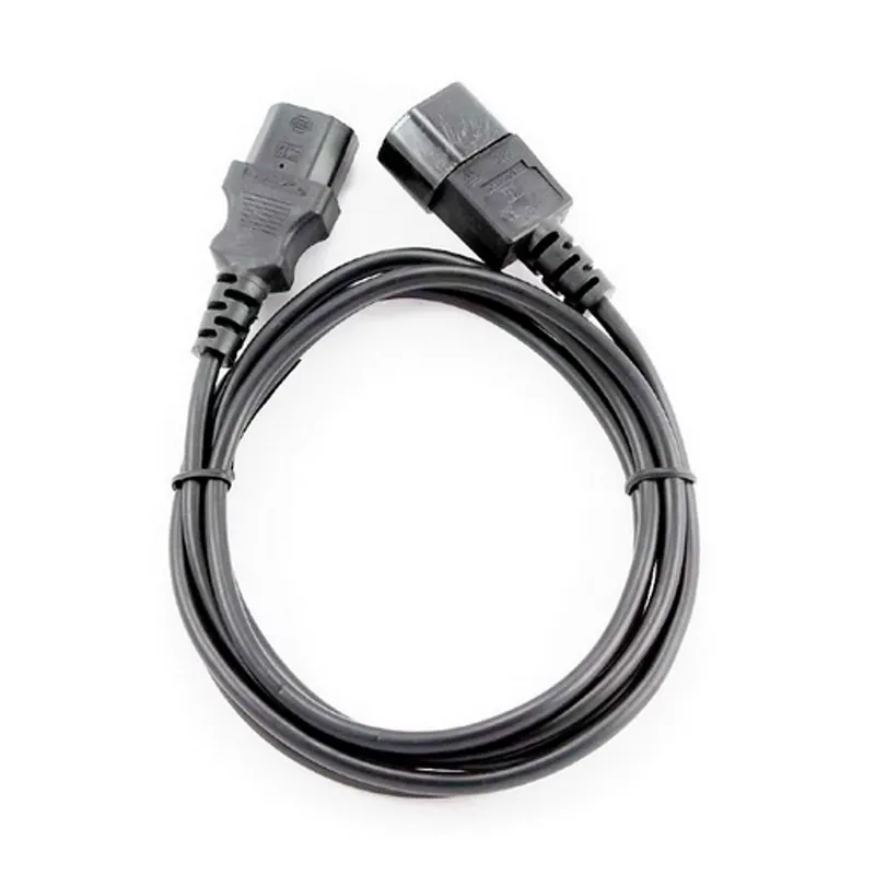 Кабель питания сист.блок-монитор Cablexpert PC-189-1-1.8M, 1.8м, C13-C14, Сечение провода 3x1кв.мм., черный, с заземлением {100} (792624)