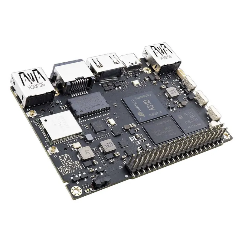 Одноплатный компьютер Khadas VIM3 Pro Amlogic A311D with 5.0 TOPS NPU, 4GB LPDDR4/X, 32GB eMMC, AP6398S