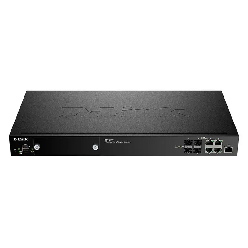 Коммутатор D-Link PROJ WLAN Controller, 4xCombo 1000Base-T/SFP, 2xUSB ports, RJ45 Console, 64/256 Unified APs management ability