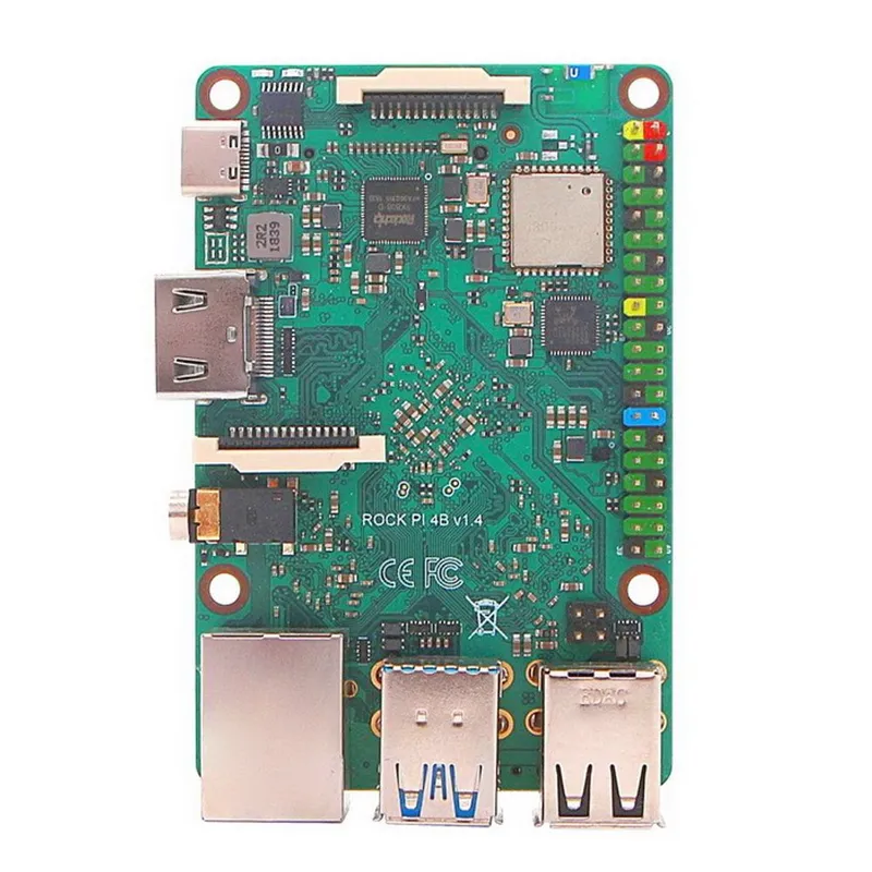 ПК Мини RockPi Rock Pi 4ARK3399/4Gb /noOS/GbitEth