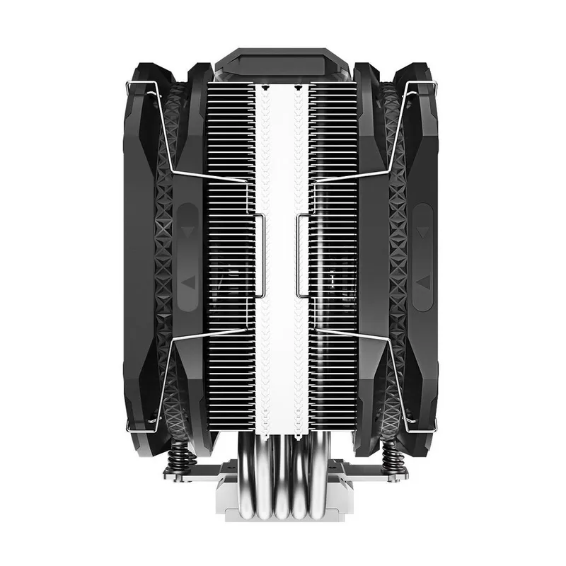 Вентилятор Deepcool AS500 PLUS RTL {6} (727071) (Height 164mm, 6mm x 5pcs, Fan 140mm*2, 500;1200RPM ±10%, < 29.2 dB(A), 4-pin PWM, TDP 220W, Screw, Socket AMD AM4, Intel LGA 2066/2011-v3/2011/1700/1200/115x) {8}
