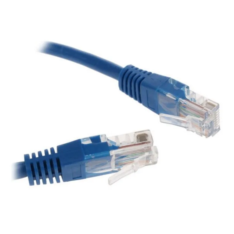 Патч-корд медный UTP Cablexpert PP10-0.25M/B кат.5e, 0.25 м, литой, многожильный (синий)