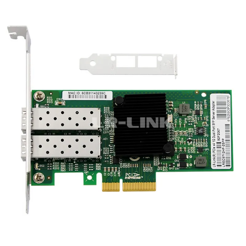 Сетевая карта LR-Link NIC PCIe x4, 2 x 1G SFP, Intel i350 chipset (FH+LP)