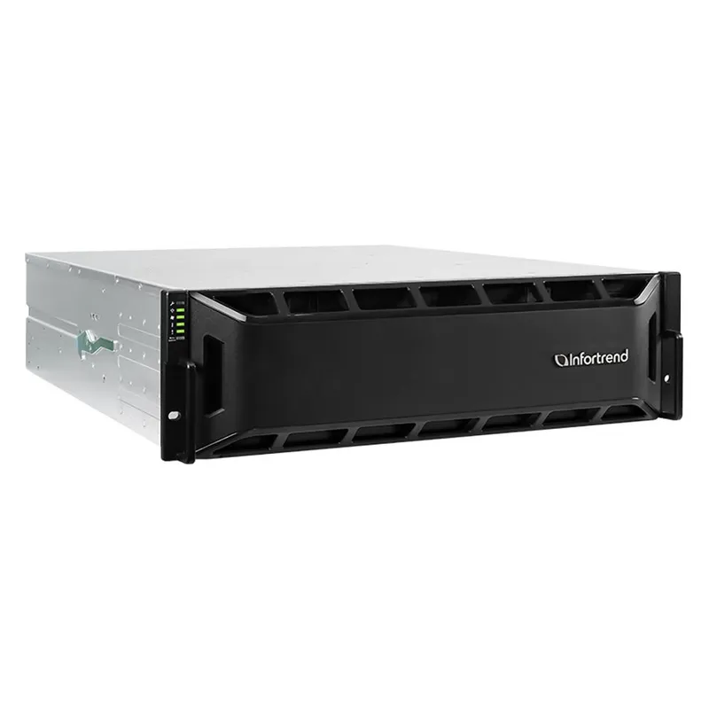 Сетевой накопитель Infortrend GSe 10162-D 3U/16bay, supports NAS, block, object storage and cloud gateway, sing le controller subsystem including 1x12Gb SAS EXP. Port, 4x1G iSCSI ports +1x host board slot(s), 2x4GB, 2x(PSU+FAN Module ), 16xdrive trays and