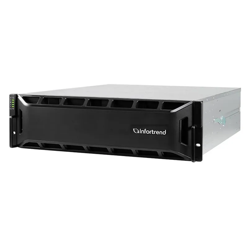 Сетевой накопитель Infortrend GSe 10162-D 3U/16bay, supports NAS, block, object storage and cloud gateway, sing le controller subsystem including 1x12Gb SAS EXP. Port, 4x1G iSCSI ports +1x host board slot(s), 2x4GB, 2x(PSU+FAN Module ), 16xdrive trays and