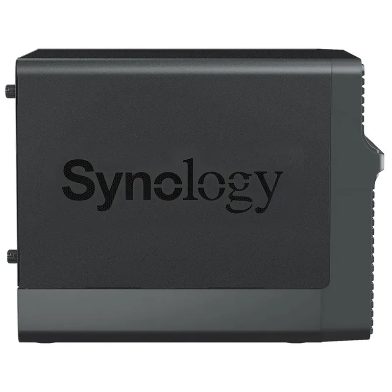 Система хранения данных Synology QC1,1GhzCPU/2GB/RAID0,1,10,5,6/up to 4HDDs SATA(3,5' or 2,5')/2xUSB3.2/2GigEth/iSCSI/2xIPcam(up to 30)/1xPS/1YW repl DS418