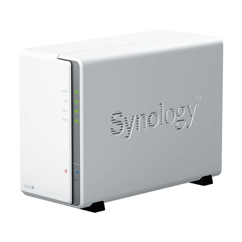 Системы хранения данных Synology DS223j QC1,7Ghz/1Gb DDR4/RAID0,1,JBOD/upto 2HDDs SATA(3,5')/2xUSB3.2/1GigEth/iSCSI/2xIPcam(upto 12)/1xPS/1YW repl DS220j
