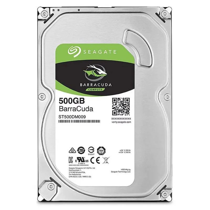 Жесткий диск HDD SATA Seagate   500Gb, ST500DM009, Barracuda 7200 rpm, 32Mb buffer (аналог ST500DM002), 1 year