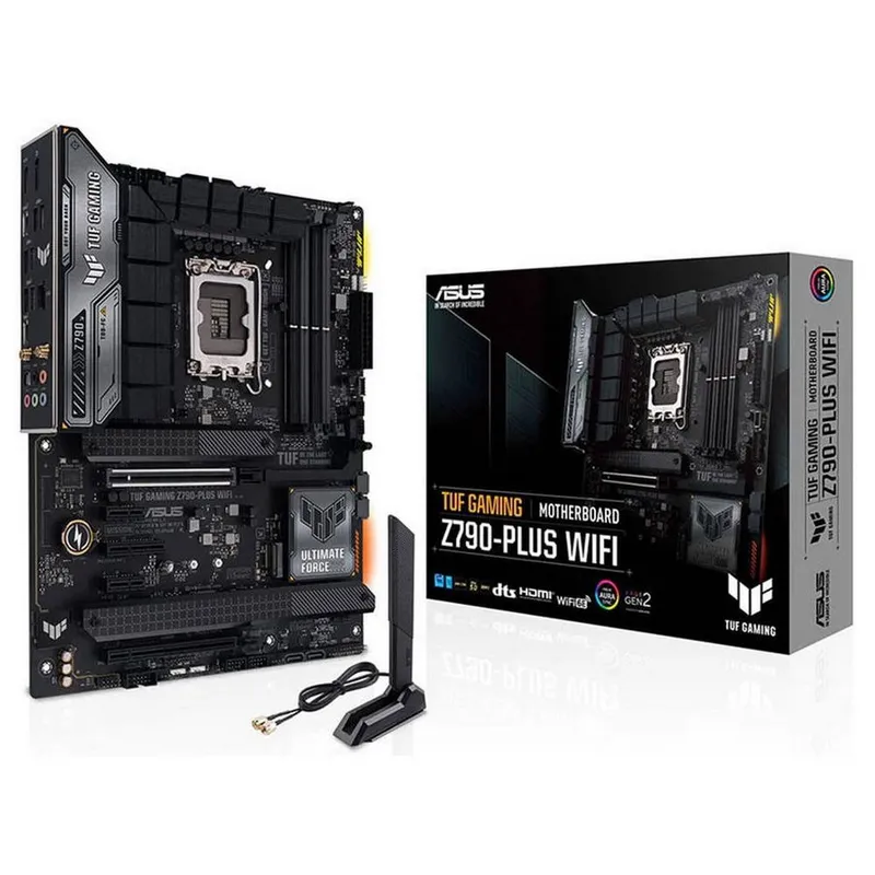 Материнская плата ASUS TUF GAMING Z790-PLUS WIFI LGA1700 ATX 4xDDR5 2xPCIEx16 PCIEx4 2xPCIEx1 4xM.2 2xUSB-C DP HDMI 2.5GLAN Wi-Fi 6Е