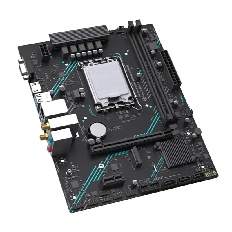 Материнская плата Maxsun MS-H610M 666 WIFI6 ARGB H610, LGA1700, 2*DDR4, 1*PCIEx16, 1*PCIEx1, 1*M.2, 4*USB3.2Gen1, 5*USB2.0, 3*SATA3.0, 1G, VGA, HDMI, M-ATX, RTL