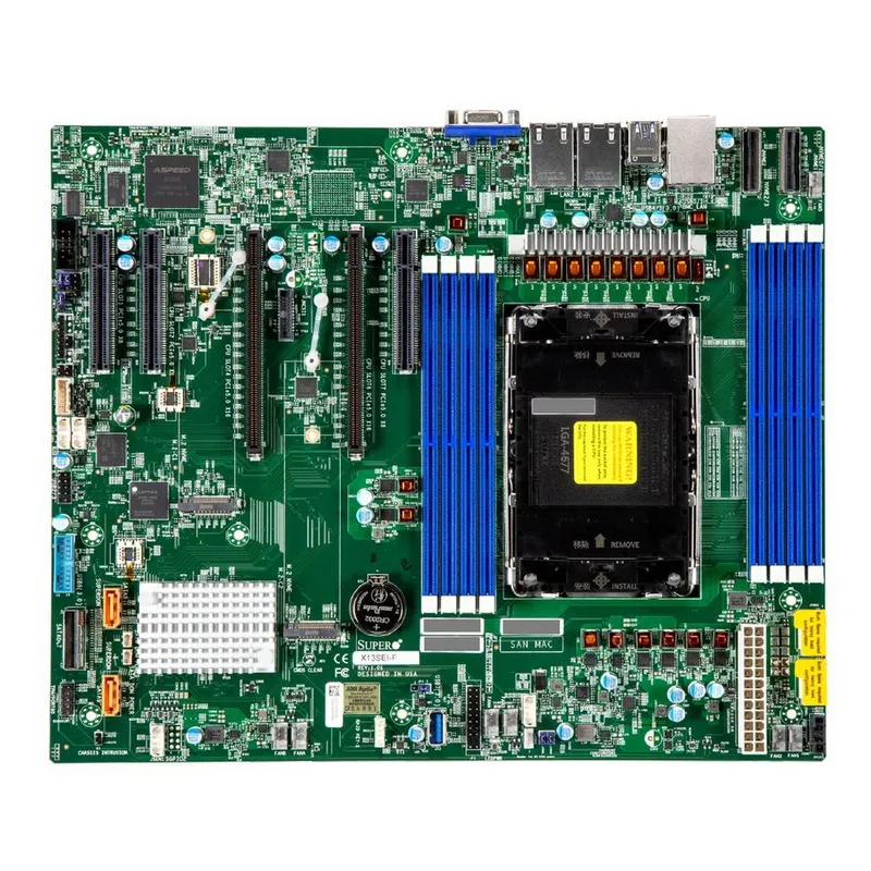 Supermicro Motherboard 1xCPU X13SEI-F 4th/5th Gen Xeon Scalable TDP 350W/8xDIMM/10xSATA/ C741 RAID 0/1/5/10/2x1Gb/2xPCIex16 3xPCIex8  2xPCIex8 MCIO/M.2Bulk