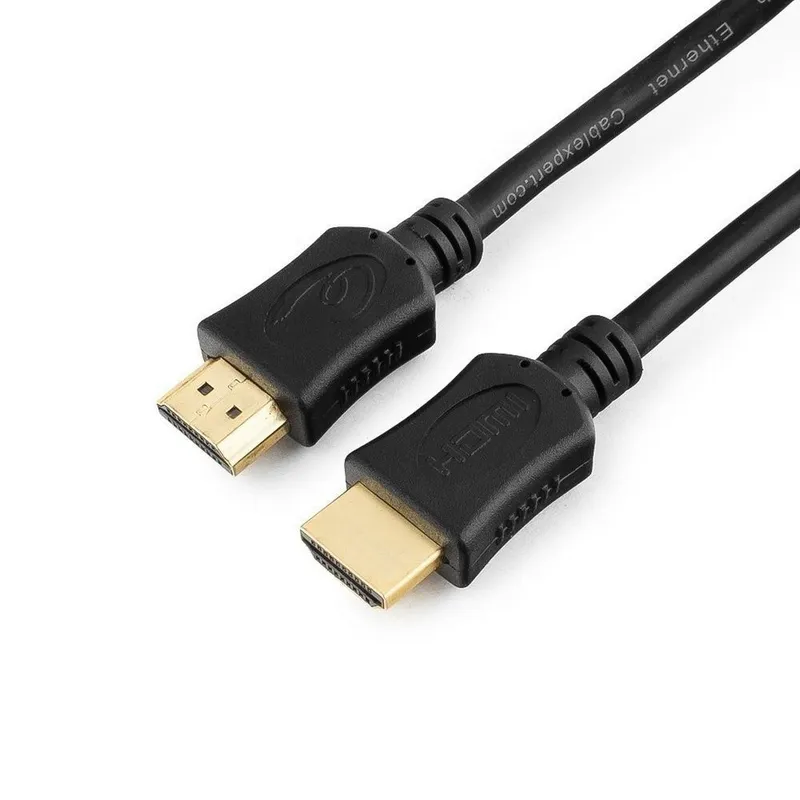 Кабель HDMI Cablexpert CC-HDMI4L-1.5M 1.5м, v2.0, 19M/19M, серия Light, черный, позол.разъемы, экран,пакет