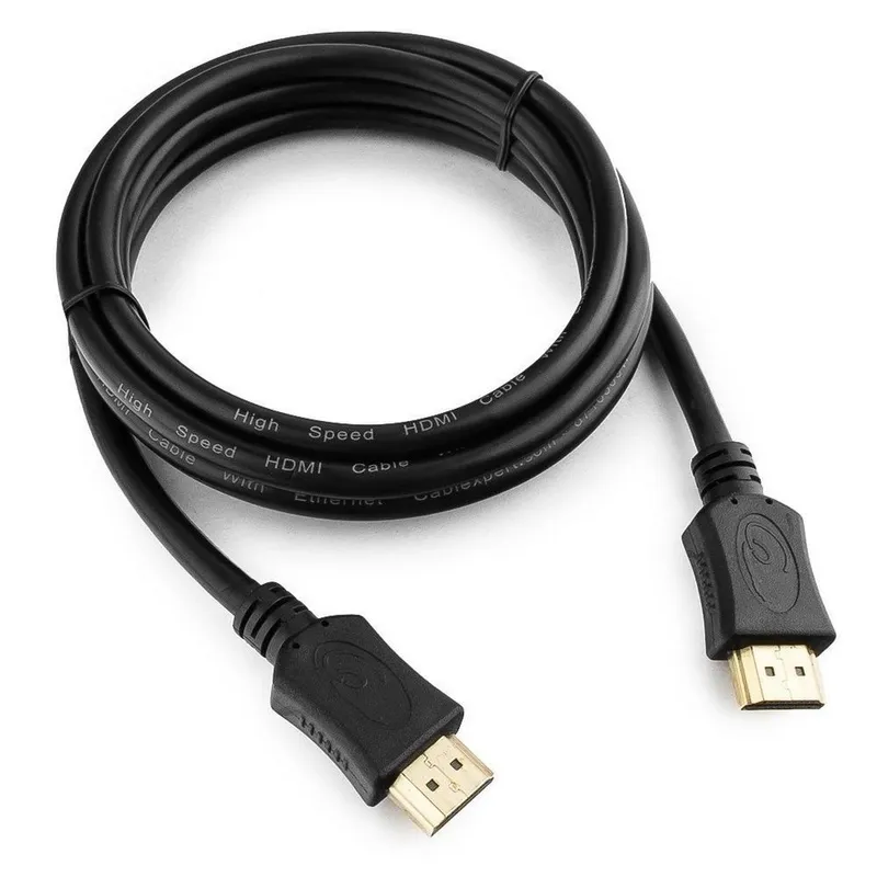 Кабель HDMI Cablexpert CC-HDMI4L-1.5M 1.5м, v2.0, 19M/19M, серия Light, черный, позол.разъемы, экран,пакет
