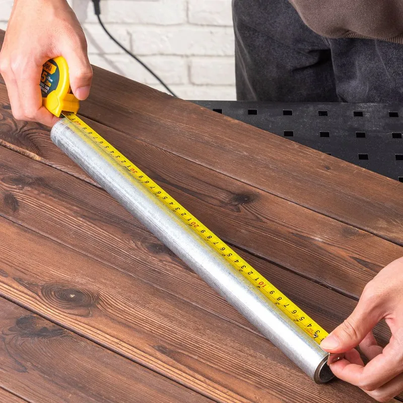 Рулетка Deli DL281025 10м*25мм, метрическая, клипса, ремешок