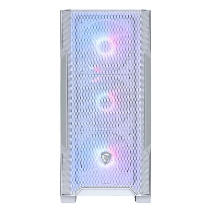 Корпус MSI MAG FORGE M100R WHITE Mini-Tower, MATX, 1xUSB 3.0, 2xUSB 2.0, 4x120mm ARGB Fan, ARGB Control Board, Tempered Glass Window, Brown Box (932220)