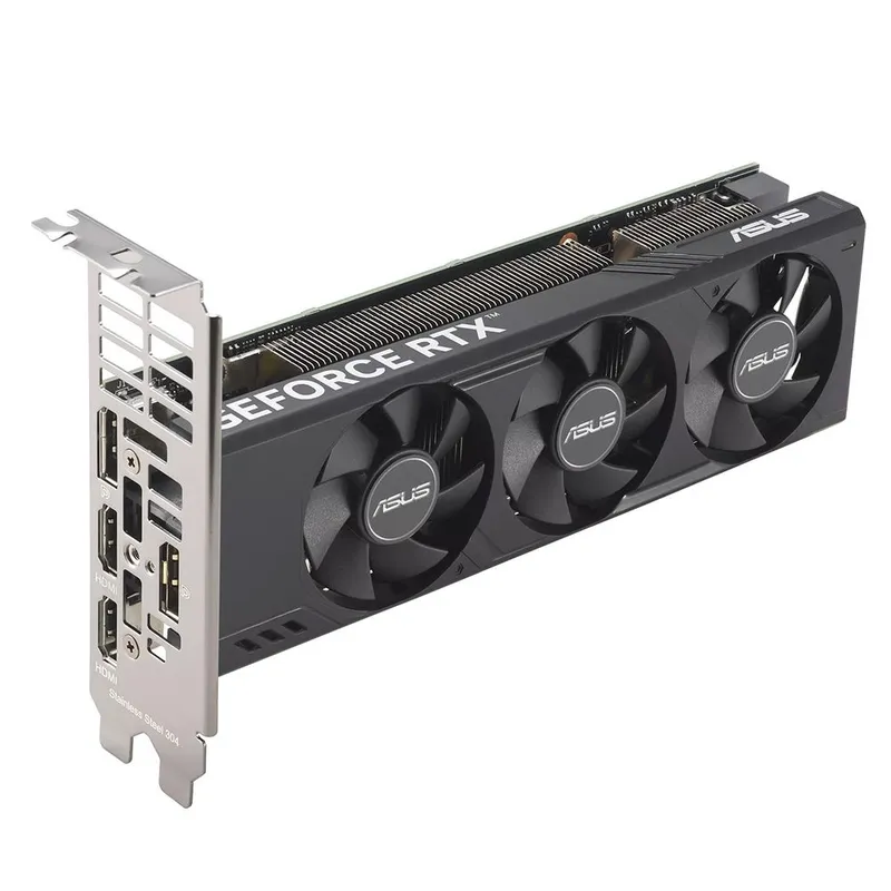 Видеокарта ASUS RTX4060 LP BRK OC 8GB GDDR6 128bit 2xDP 2xHDMI 3FAN RTL [RTX4060-O8G-LP-BRK]