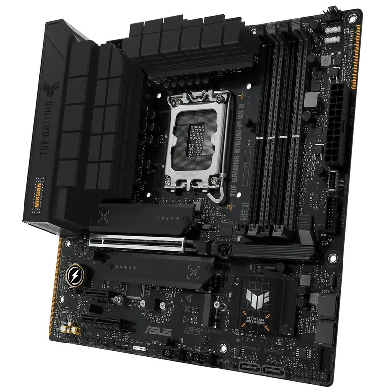 Материнская плата ASUS TUF GAMING B760M-PLUS II LGA1700 mATX 4хDDR5 1xPCIEx16 1xPCIEx4 1xPCIEx1 3xM.2 DP HDMI 2.5GLAN 