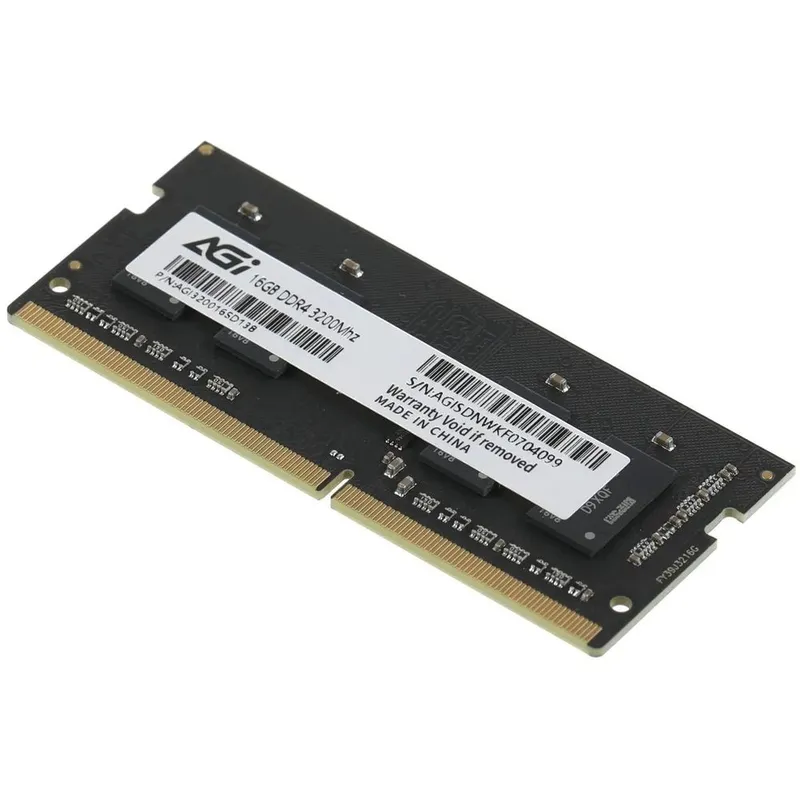 Модуль памяти AGI 16GB DDR4 3200 SODIMM SD138 260-pin, PC4-25600, unbuffered, bulk