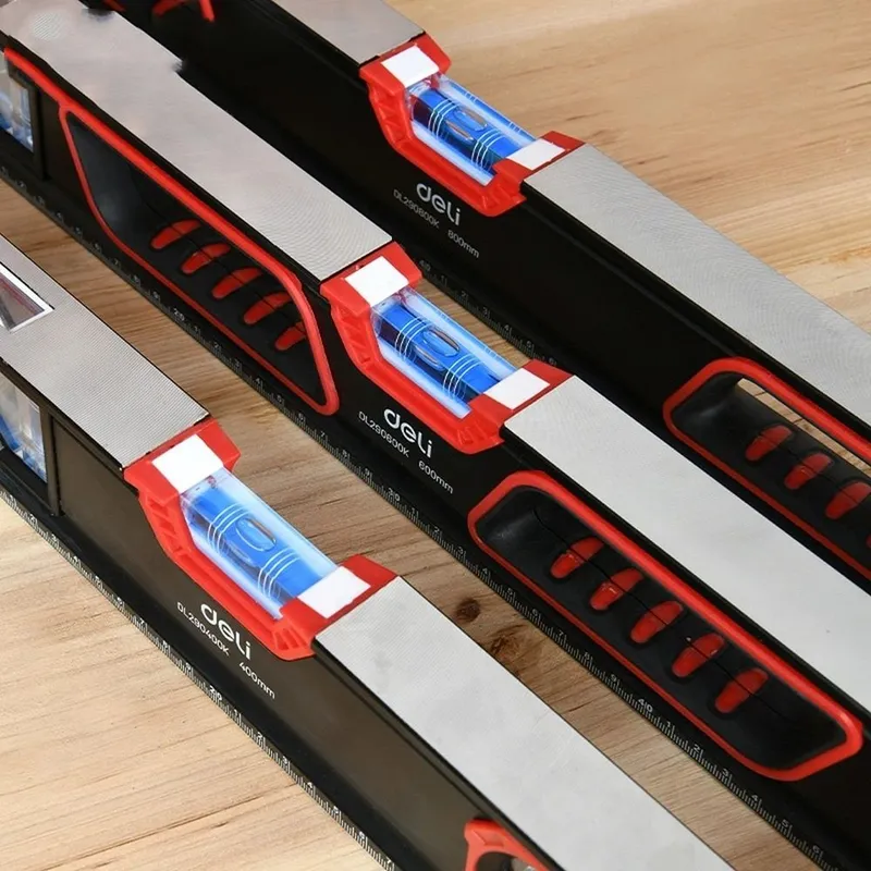 Строительный уровень Deli DL290400K  400мм, зеркальный глазок, двухсторонняя фрезеровка