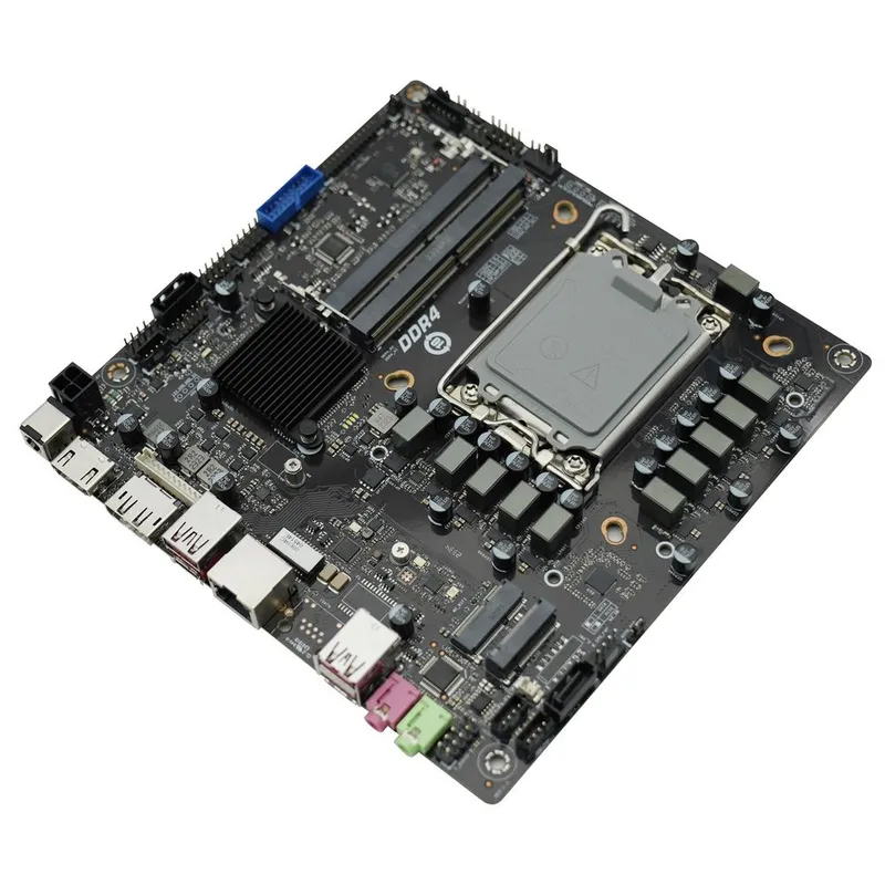 Материнская плата Afox AFMIQ670D4-MI4-V2 LGA1700 mini-ITX 2xDDR4L miniPCIE M.2 DP HDMI 