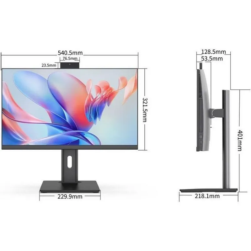 Платформа моноблока 23.8 FHD IPS /H610/Without CPU, DDR4, SSD/AC WIFI&BT/5.0MP/150W/DP+HDMI+Type C