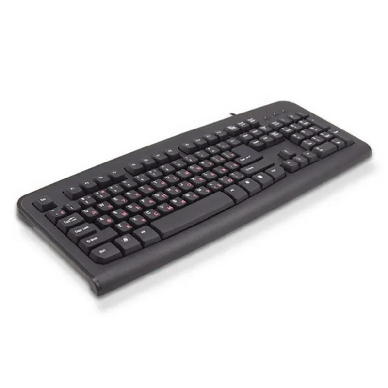 Клавиатура Lime K-0494 RLSK USB Standart Black 104 keyboard with RUS/LAT keys and Special scroll key, Rus(red)/Lat(white),LOGO: LIME(logo color: white), brown box, cable: 1.5 m {20}