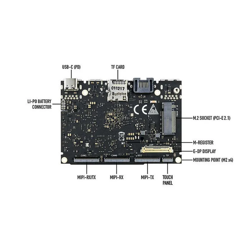 Одноплатный компьютер Khadas Edge-V Pro Rockchip RK3399, 64-bit Hexa-Core, KEGV-P-002