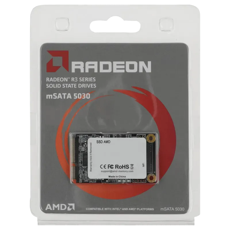 Твердотельный накопитель SSD AMD Radeon 128GB mSATA R3 Series