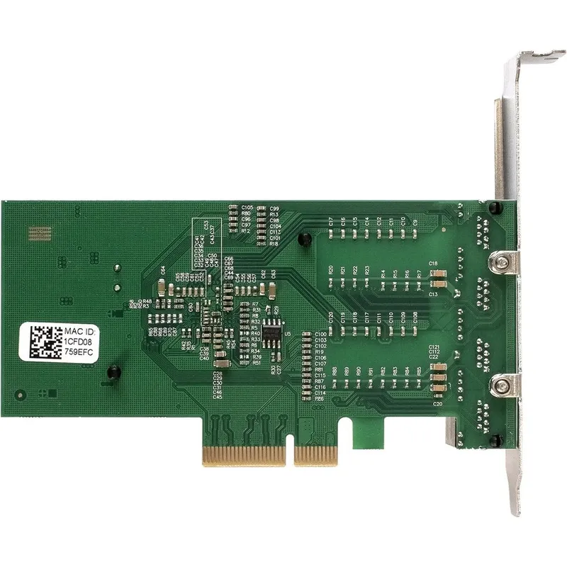 Сетевой адаптер ExeGate EXE-I350-T4V2 (PCI-E x4 v2.1, порты 4xRJ45 (медные), 10/100/1000Mbps, Gigabit NIC Intel Chipset NHI350AM4)