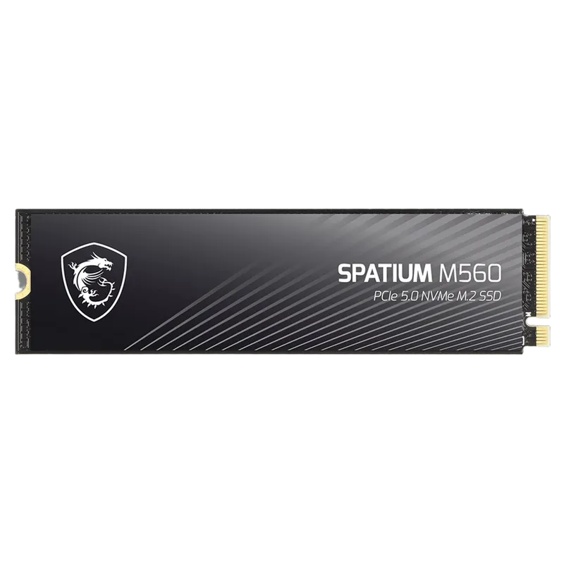 MSI SSD SPATIUM M560 2TB M.2 2280 PCle 5.0 NVMe R10300/W8700MB/s 3D NAND TLC MTBF 1.5M 1300000/1400000 IOPS 1200TBW
