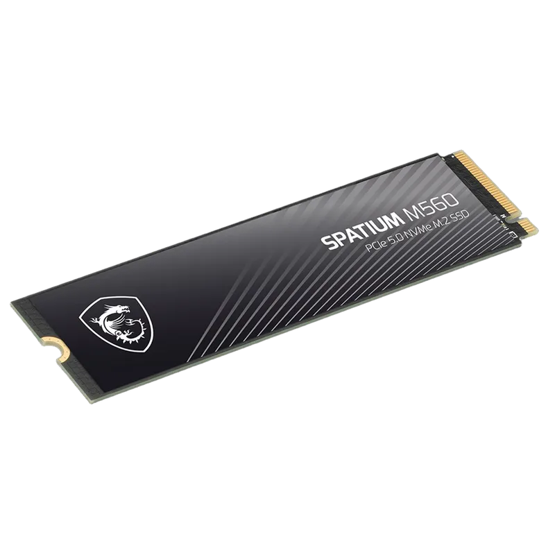 MSI SSD SPATIUM M560 2TB M.2 2280 PCle 5.0 NVMe R10300/W8700MB/s 3D NAND TLC MTBF 1.5M 1300000/1400000 IOPS 1200TBW