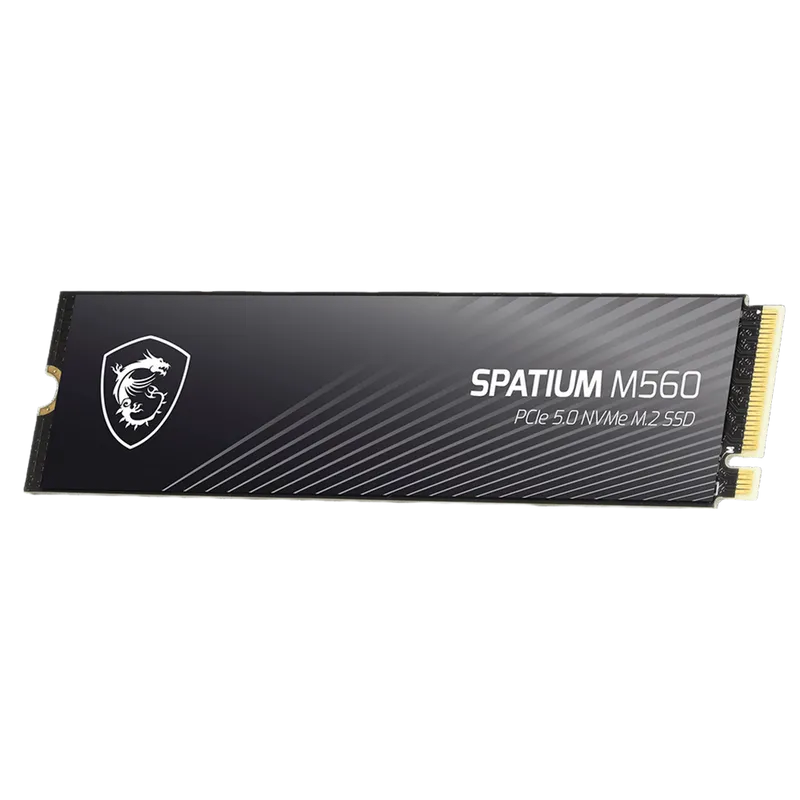 MSI SSD SPATIUM M560 2TB M.2 2280 PCle 5.0 NVMe R10300/W8700MB/s 3D NAND TLC MTBF 1.5M 1300000/1400000 IOPS 1200TBW