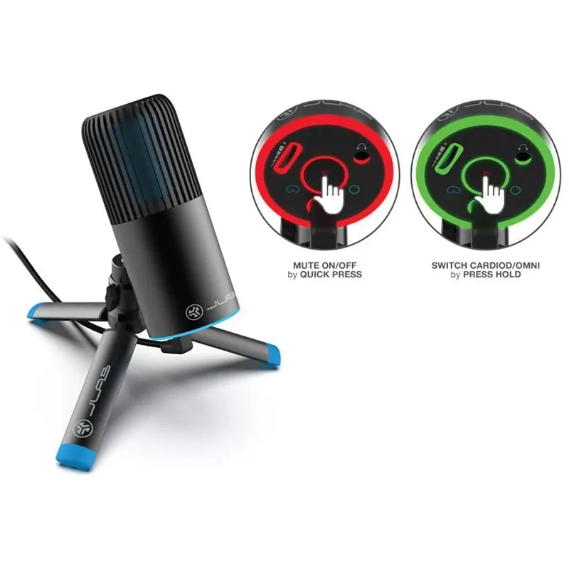 Проводной микрофон Jlab TALK GO
Microphone, Black (PN: IEUMTALKGORBLK4) 