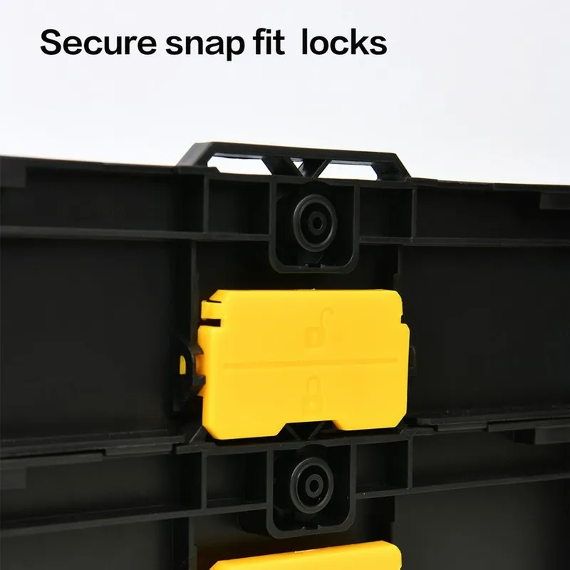 Органайзер пластиковый штабелируемый с переставными перегородками Deli DL1201 340 х 260 х 70 мм