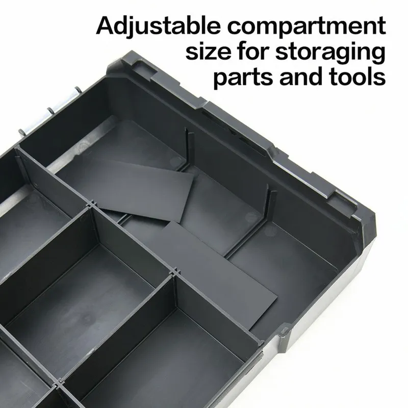 Органайзер пластиковый штабелируемый с переставными перегородками Deli DL1201 340 х 260 х 70 мм