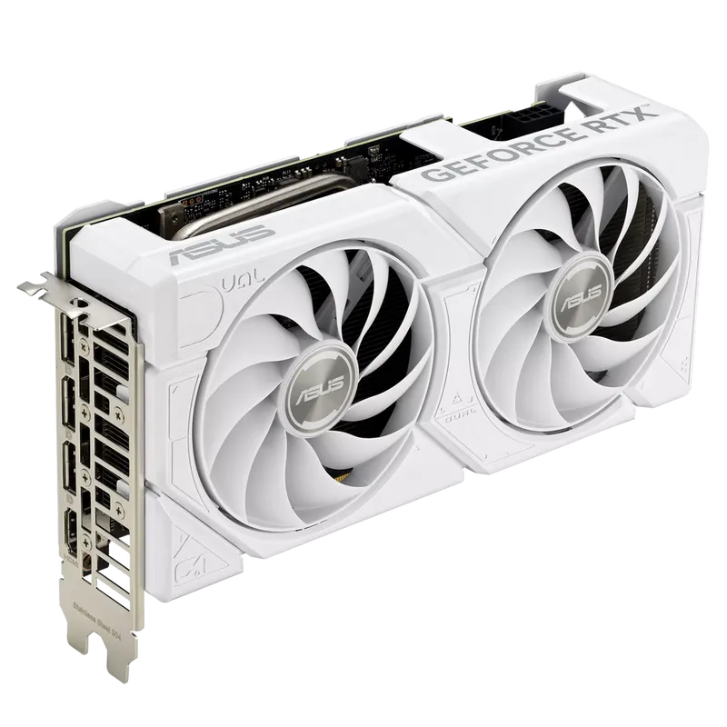 Видеокарта ASUS RTX4060 DUAL EVO WHITE OC 8GB GDDR6 128bit 3xDP HDMI 2FAN RTL [DUAL-RTX4060-O8G-EVO WHITE]