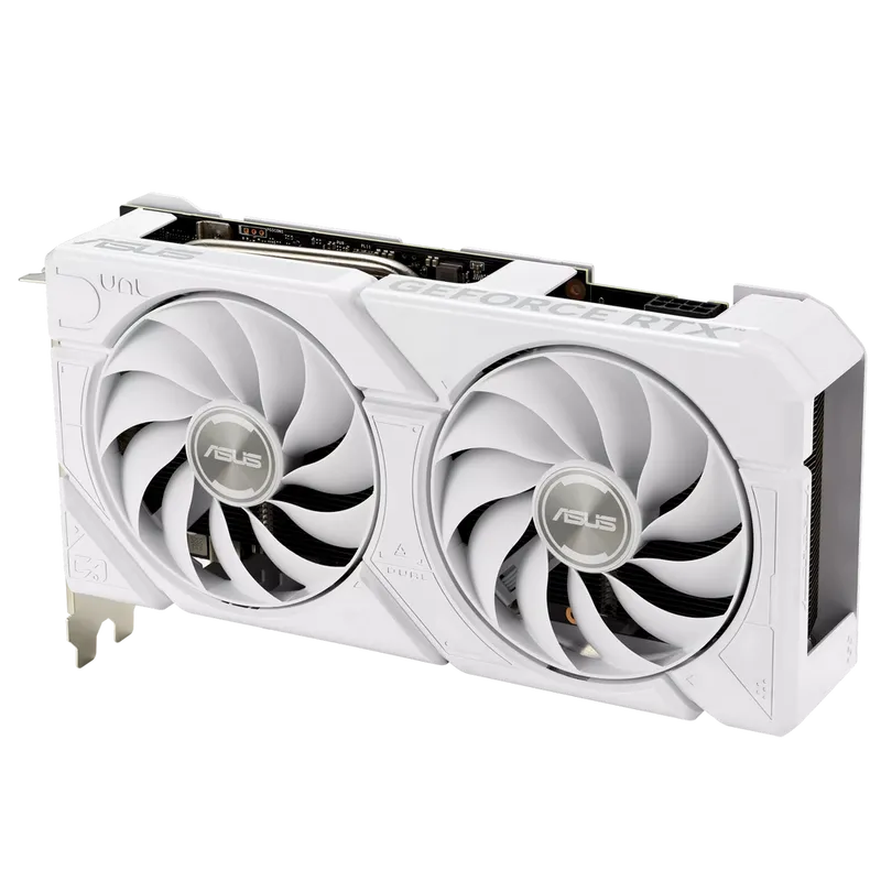 Видеокарта ASUS RTX4060 DUAL EVO WHITE OC 8GB GDDR6 128bit 3xDP HDMI 2FAN RTL [DUAL-RTX4060-O8G-EVO WHITE]